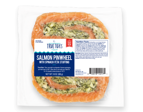 salmon feta pinwheel